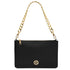 Diva - Leather clutch with chain strap